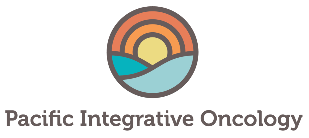 Pacific Integrative Oncology logo. Our graphic design company client